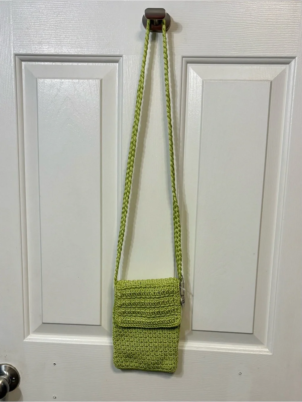 The Sak Lime Green Crochet Crossbody Bag